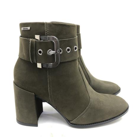 bota dakota cano médio fivelas multi tiras feminina