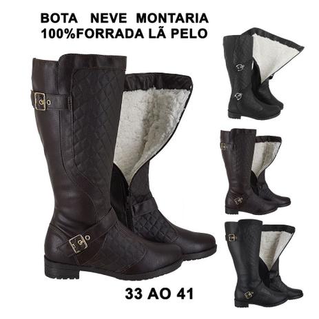 botas forradas feminina