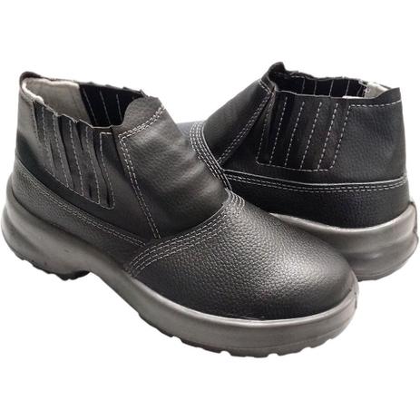 Sapato preto Bravo Bidensidade - Sapato de segurança - Prometal EPIs