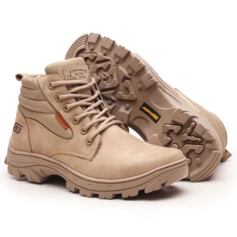 Bota De Segurança Com C.a Epi Botina Bota Em Couro Masculina Picker Areia -  Gogowear - Bota Masculina - Magazine Luiza
