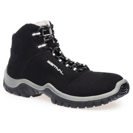 Bota de Segurança em Microfibra - Preto e Cinza - Estival - EN10071S2 - CA  28.543 - Bota Feminina - Magazine Luiza