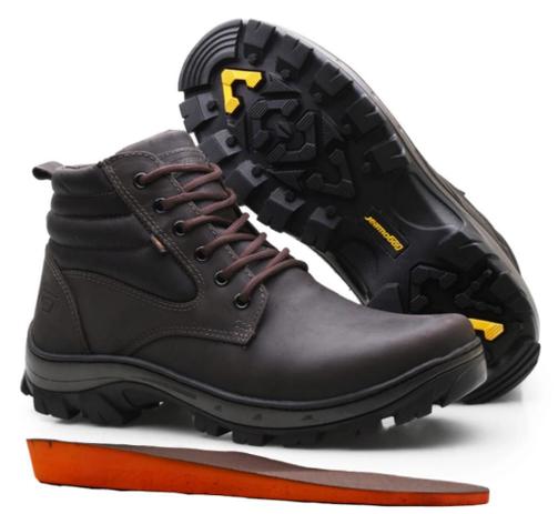 Bota De Segurança Gogowear Com C.a Epi Em Couro Masculina Picker Café + Palmilha PU Menor preço em Bota De Segurança Gogowear Com C.a Epi Em Couro Masculina Picker Café + Palmilha PU
