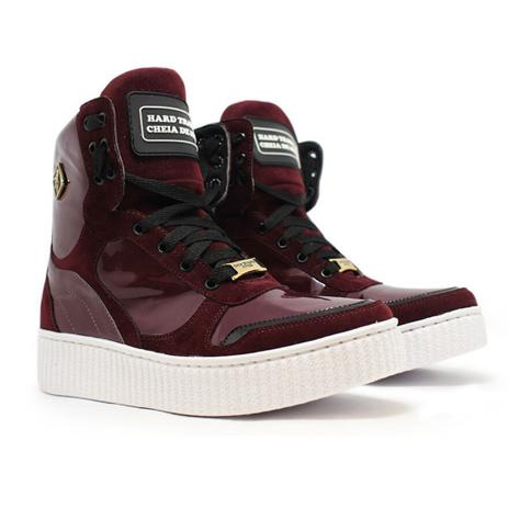 Tênis Bota Treino Sneaker Feminino Fitness Academia Verniz | KLMASTERFITNESS