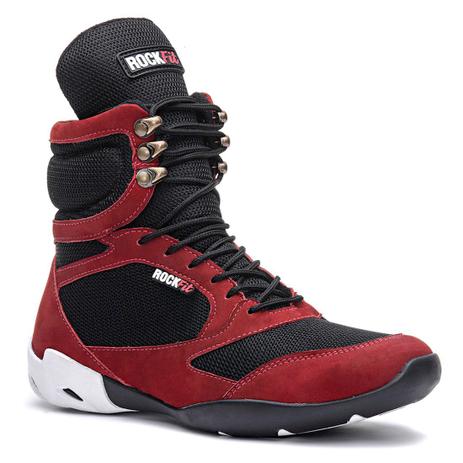 bota vermelha masculina