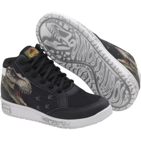 Bota Dinossauro Park Tenis Vissi Dino Rex Infantil + Miniatura Dinossauro - Preto é boa?