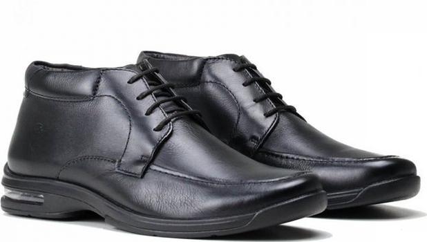 Bota em Couro Democrata Casual - Cano Curto - Masculino - Preto - Bota Masculina - Magazine Luiza