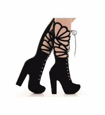 Bota Fechada Borboleta Salto Grosso Bfsg02 - Gladishoes - Moda Feminina -  Magazine Luiza