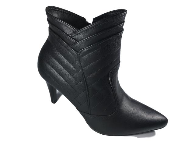 Bota Feminina Ana flex Preta Bico Fino Salto Fino - Azaleia Menor preço em Bota Feminina Ana flex Preta Bico Fino Salto Fino - Azaleia