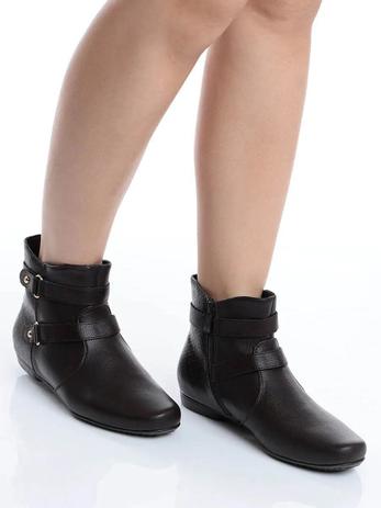Bota Feminina Anabela Cano Curto Tiras - By Mooncity Prime 00071/022000  Café - Bota Feminina - Magazine Luiza