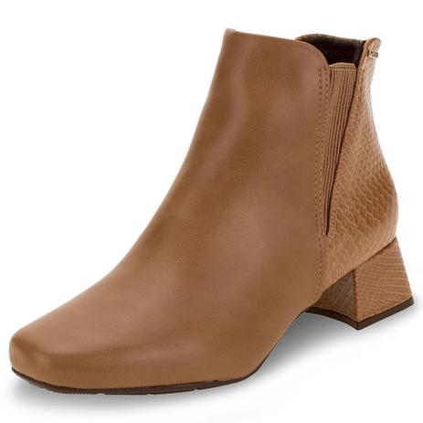 bota feminina chelsea cano curto salto baixo modare