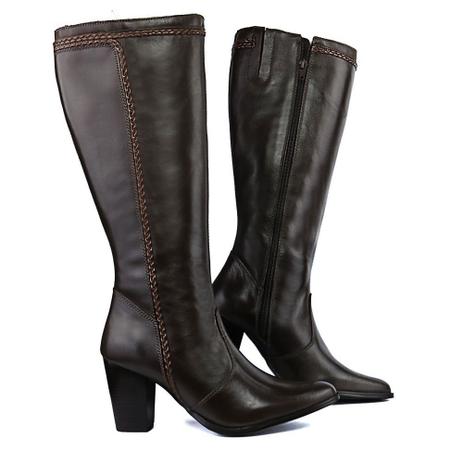 bota cano longo feminina salto