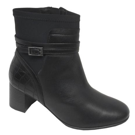 botas femininas cano curto comfortflex