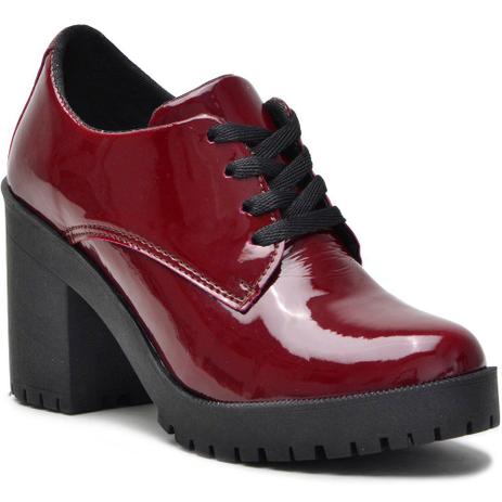 bota feminina cano curto de amarrar