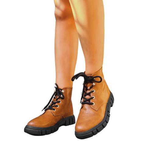 Bota Feminina Coturno Caramelo Tratorado - Sua Cia - Coturno Feminino -  Magazine Luiza
