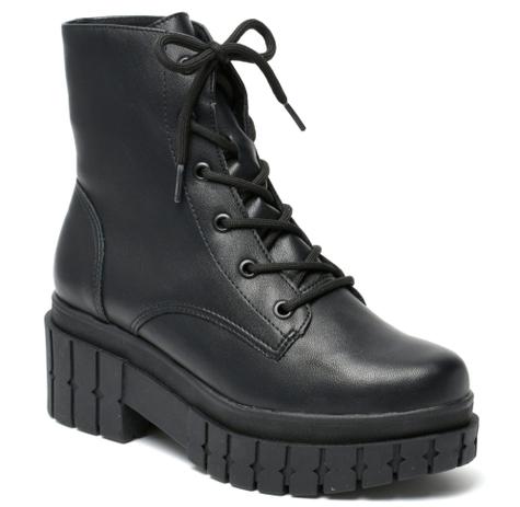Bota Feminina Coturno Via Marte Tratorada Salto Alto Coleção Nova 21-4501  Original - Coturno Feminino - Magazine Luiza