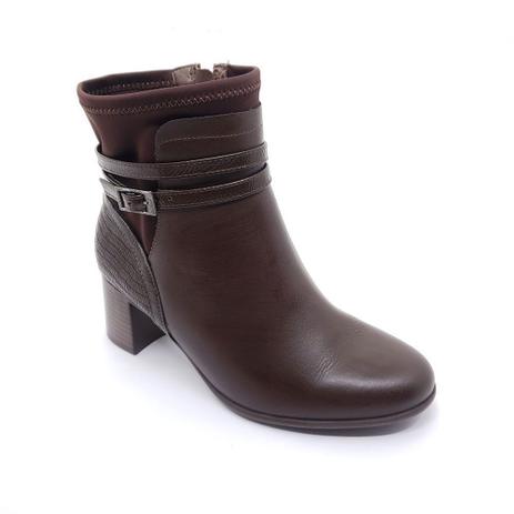 bota de couro comfortflex