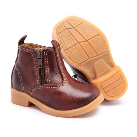 Bota Feminina E Masculina Botinha Infantil Botina Country Couro - Pé de  Couro - Bota Masculina - Magazine Luiza
