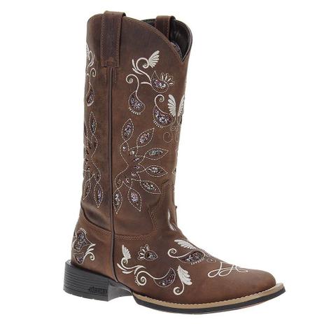 botas femininas bico quadrado
