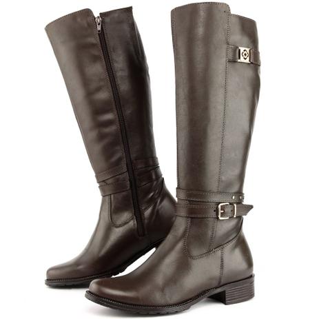 bota cano longo com fivela
