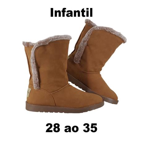 bota com pelo infantil