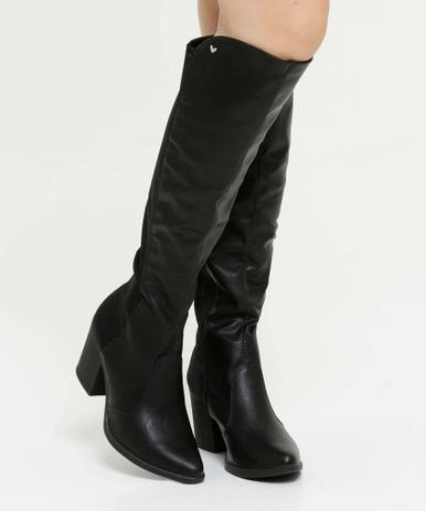 Bota Feminina Over The Knee Salto Grosso Mississipi Q2403 - Moda Feminina -  Magazine Luiza