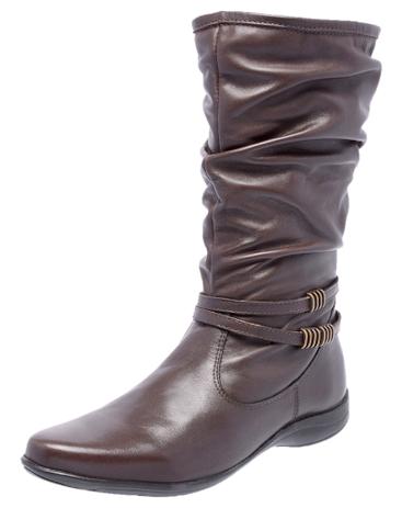 bota feminina cano longo rasteira