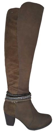 Bota Feminina Cano Alto Salto Grosso Mississipi | Marisa