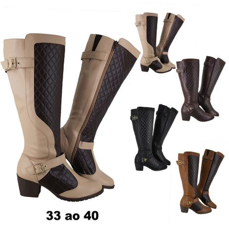 bota cano longo confort