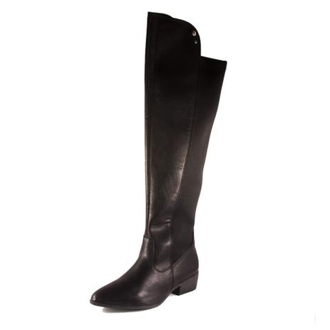 bota feminina over the knee preta via marte