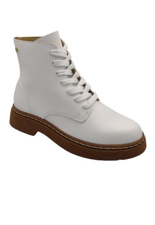 Bota Feminino Coturno Tratorado Vizzano Cano 3055.106 Branco - Coturno  Feminino - Magazine Luiza