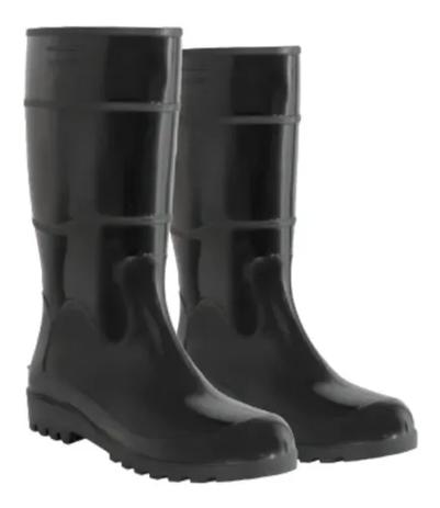 Bota Galocha Chuva Forrada Impermeável Cano Longo Preta - WORKFLEX Menor preço em Bota Galocha Chuva Forrada Impermeável Cano Longo Preta - WORKFLEX