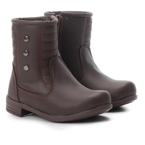 bota infantil feminina cano curto