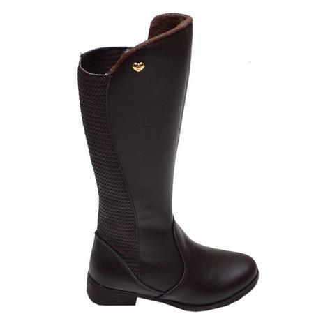 bota infantil feminina cano longo