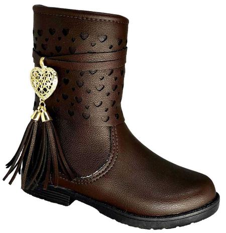 Bota Infantil Feminina Magia de Crianca Salto Montaria Cor Marrom Ref.  140.015-155 - Magia De Criança - Bota Infantil - Magazine Luiza