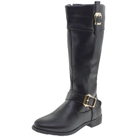 Bota Infantil Feminina Mooncity - 79508 PRETO PRETO Menor preço em Bota Infantil Feminina Mooncity - 79508 PRETO PRETO