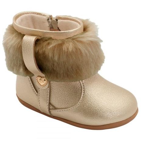 Bota Infantil Klin Mini Miss 036 Dourado - Bota Infantil - Magazine Luiza