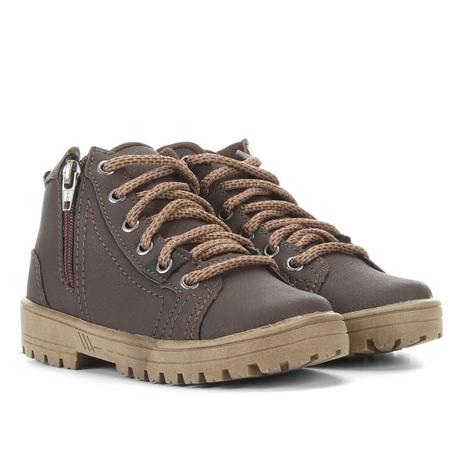 bota com cadarço infantil