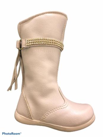 bota infantil cor de rosa