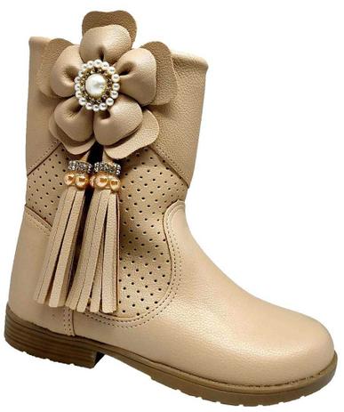 Bota Infantil Magia de Criança Salto Montaria Cor Amêndoa Ref. 140.017-019  - Bota Infantil - Magazine Luiza