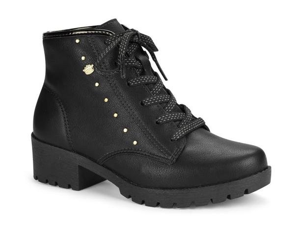 Bota Infantil Menin Coturno Cano Baixo Pink Cats V0331 Preto Menor preço em Bota Infantil Menin Coturno Cano Baixo Pink Cats V0331 Preto