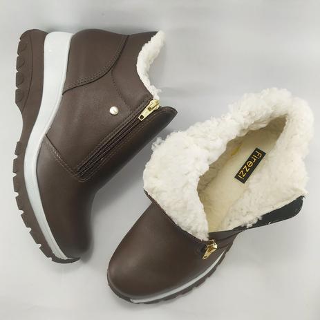 Bota Lanin Forrada com lã Napa Marrom - Firezzi - Bota Feminina - Magazine  Luiza