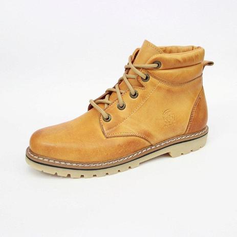 botina masculina caramelo