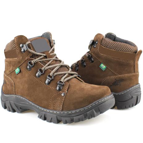 Bota Masculina Cano Curto Mostarda Com Cadarço Blaqueada Trilha Adventure - Sapatofranca - Bota Masculina - Magazine Luiza