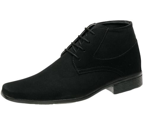 bota camurça masculina cano curto