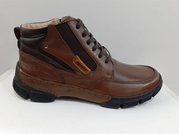 Bota masculina com elástico - sapatoterapia - couro - No Magalu - Magazine  Luiza