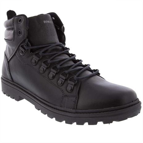 Bota Masculina Coturno Bow River Couro Preta - Coturno Masculino - Magazine Luiza