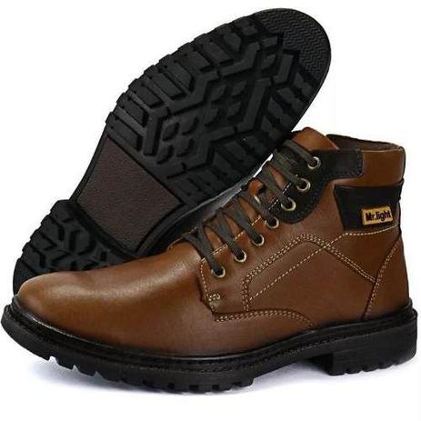 Bota Masculina Coturno Casual Linha Amsterdã Mr Light Couro Lançamento 2019 Menor preço em Bota Masculina Coturno Casual Linha Amsterdã Mr Light Couro Lançamento 2019