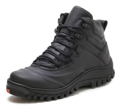 Bota masculina em couro / forro em lã térmica / Belafina