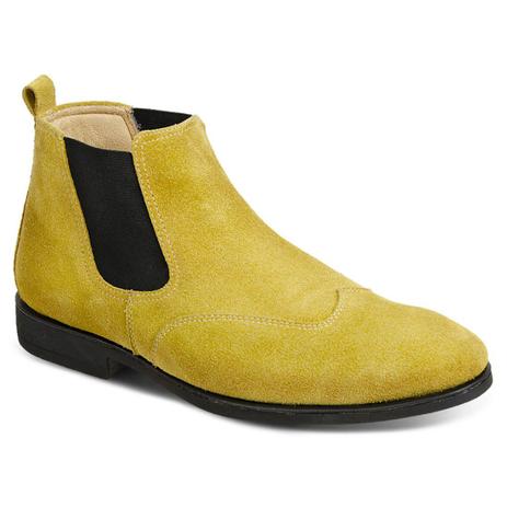 botina amarela masculina