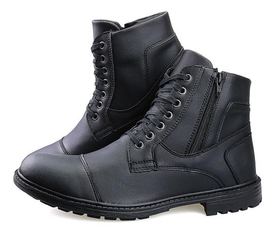 Bota Masculina Sapato Coturno Casual Super Leve C/ziper Preto - Ws3 -  Coturno Masculino - Magazine Luiza